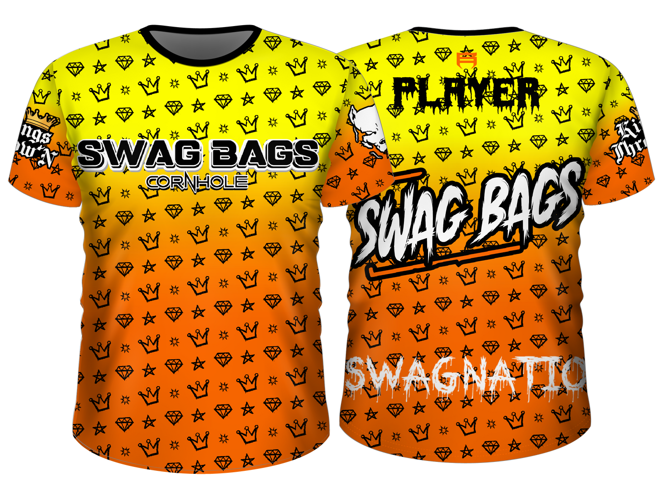 Swag Bags Orange N Yellow Jersey SWAG BAGS