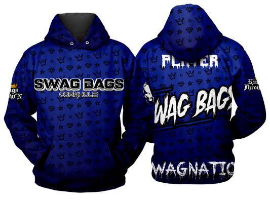Swag Bags Blue N Black "Swagger" Hoodie