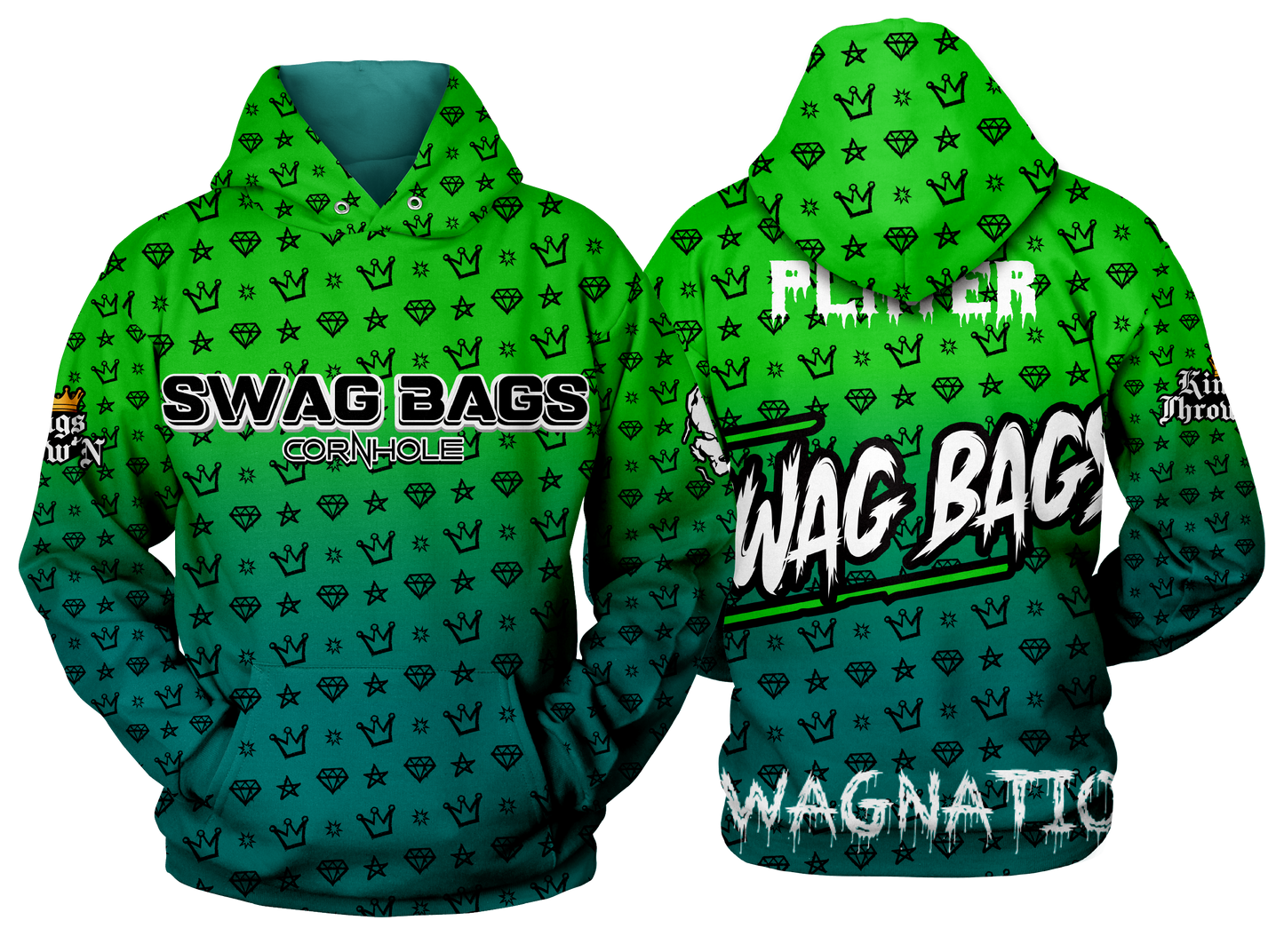 Swag Bags Green N Black "Swagger" Hoodie