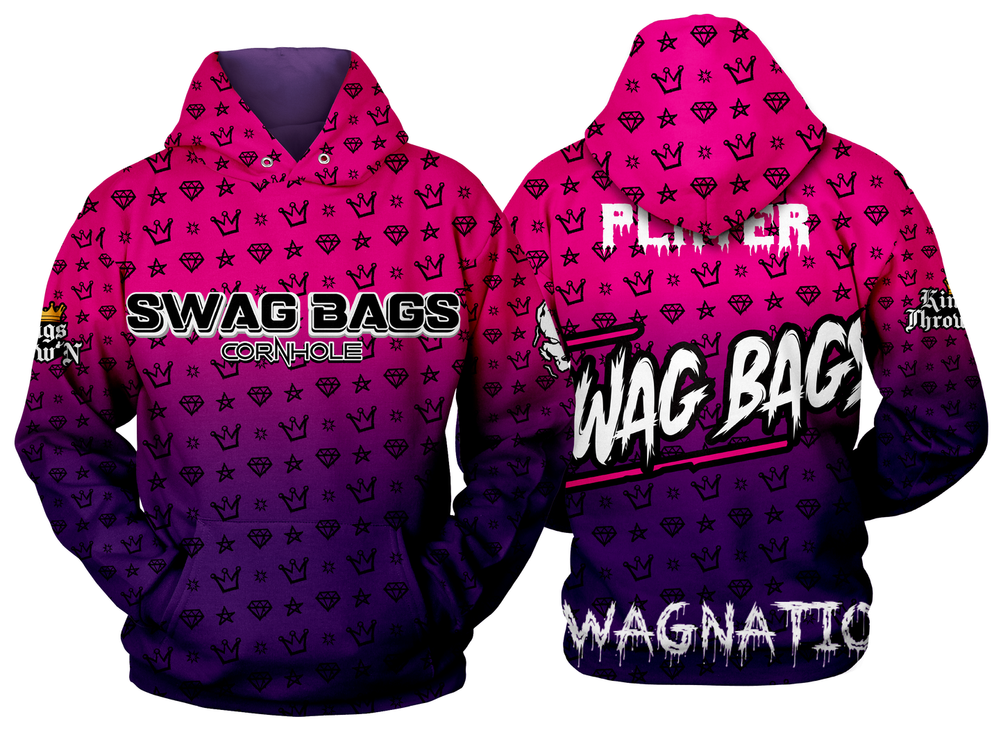 Swag Bags Purple N Pink "Swagger" Hoodie