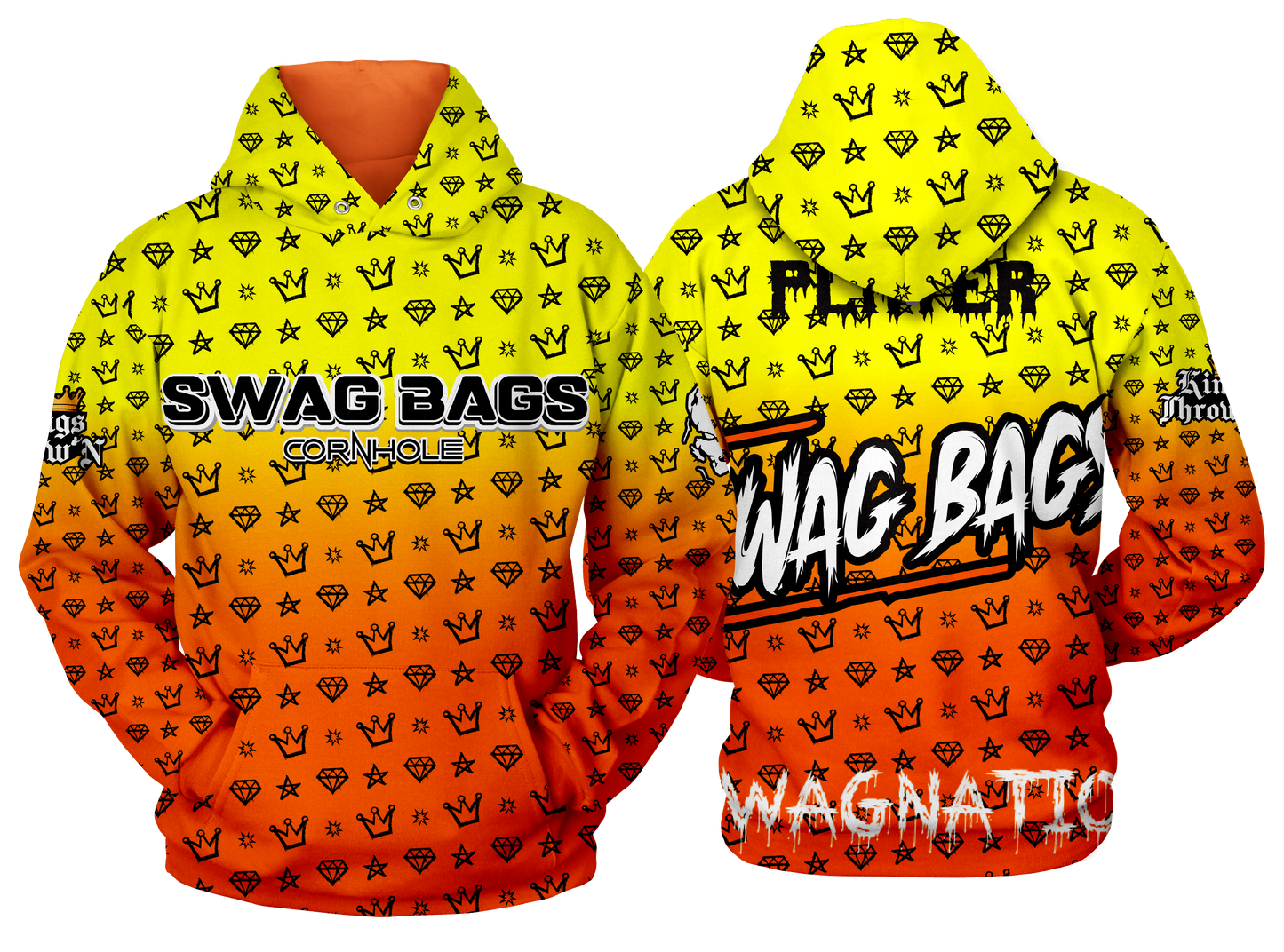 Swag Bags Yellow N Orange "Swagger" Hoodie