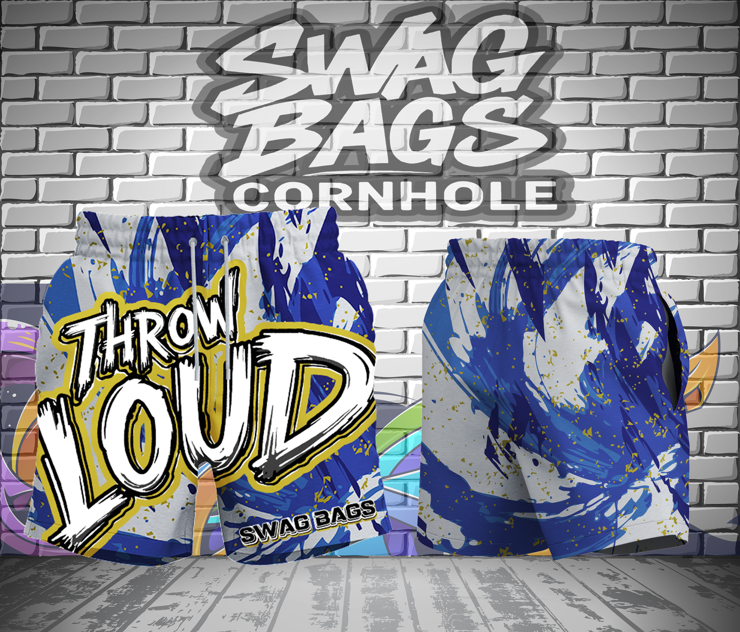 SWAG "THROW LOUD" PERFORMANCE SHORTS!-NEW MATERIAL