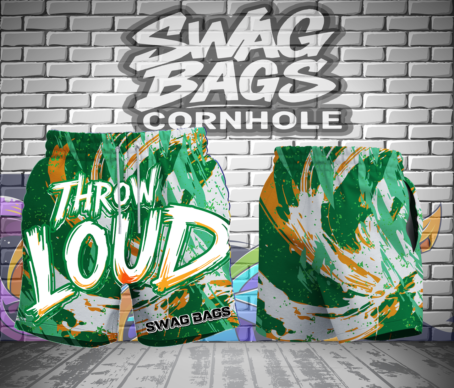 SWAG "THROW LOUD" PERFORMANCE SHORTS!-NEW MATERIAL