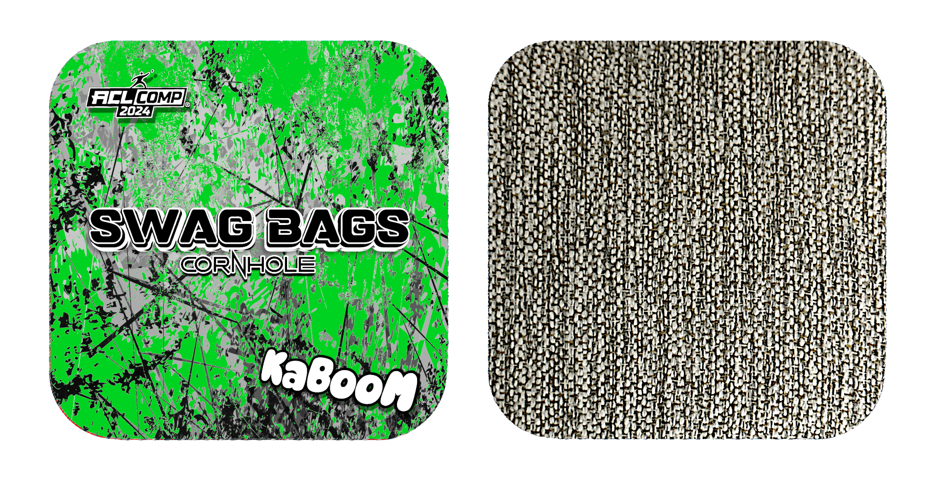 KaBooM 2024 Standard Colors SWAG BAGS   GreenKaboompicforsitewithcarpettransparentbackgroundnexttoit24 