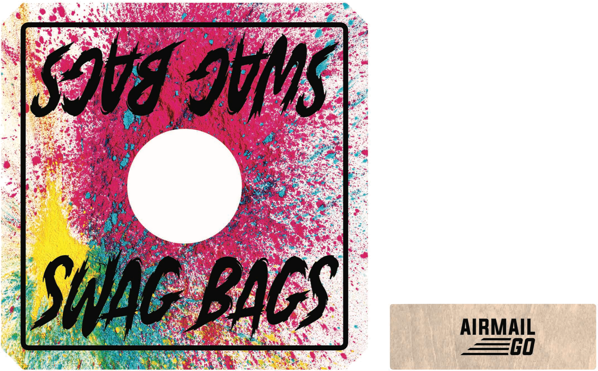Swag Bags Cornhole Airmail GO Box (Splash) - SWAG BAGS