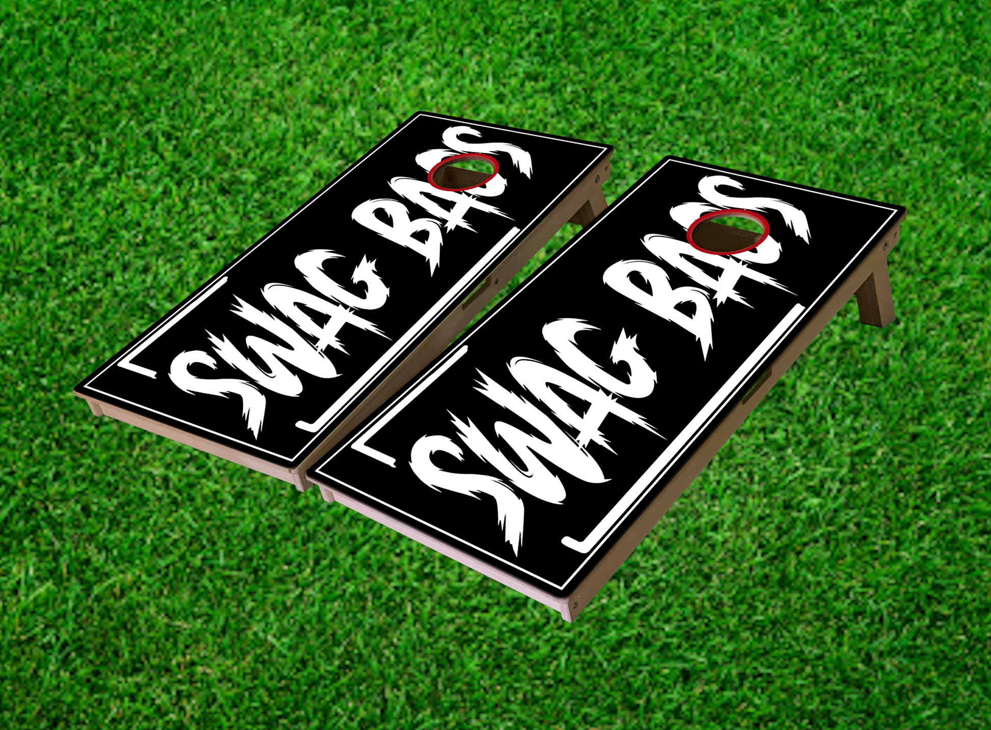 Swag Bags Cornhole Boards (Blackout) - SWAG BAGS